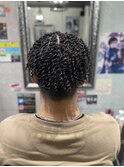 【派手髪】細かめツイスパ【海外風スタイル】