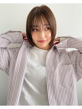 トレス(TRESS) 大人ボブ　オリーブカラー　大人かわいい