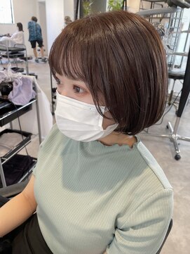 ナンバー(number+) 20代30代大人可愛い小顔丸みショートボブ