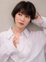 クレール 松戸(Clair)&nbsp;くびれボブ/カーキグレージュ/大人かわいい/フェザーバング