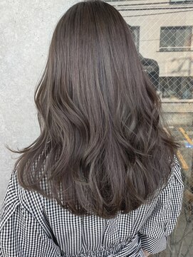ブラウン(Brown) アッシュグレージュ ロングヘア / アディクシーカラー