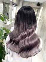 ニノ(nino) 【NINO】グレーアッシュグラデーション/シールエクステ