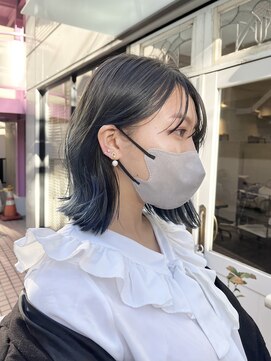 リノ(Lino) 10代20代【髪質改善カラー】【学割U24】ブルーブラック