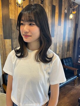 ビュートヘアー(Viewt hair) 【viewt hair】外ハネミディ×インナーベージュ　福山市