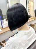 （白髪ぼかし）髪質改善おさまる透明感白髪染めシルバーヘア中野
