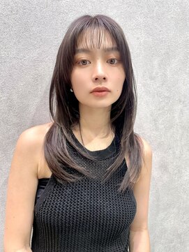 エジョン 幡ヶ谷店(Aejon) #バレイヤージュ#グレージュカラー#ボブウルフ#ココアベージュ