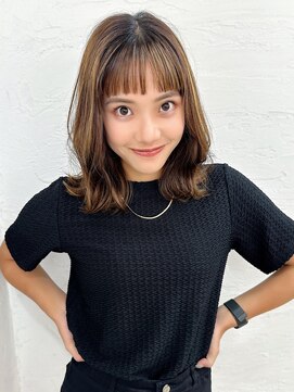 ハイセンス(hi-Sense) hi-Srnseハイライトグレーベージュレイヤーロングアッシュカラー