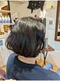 くせを活かしたボブ