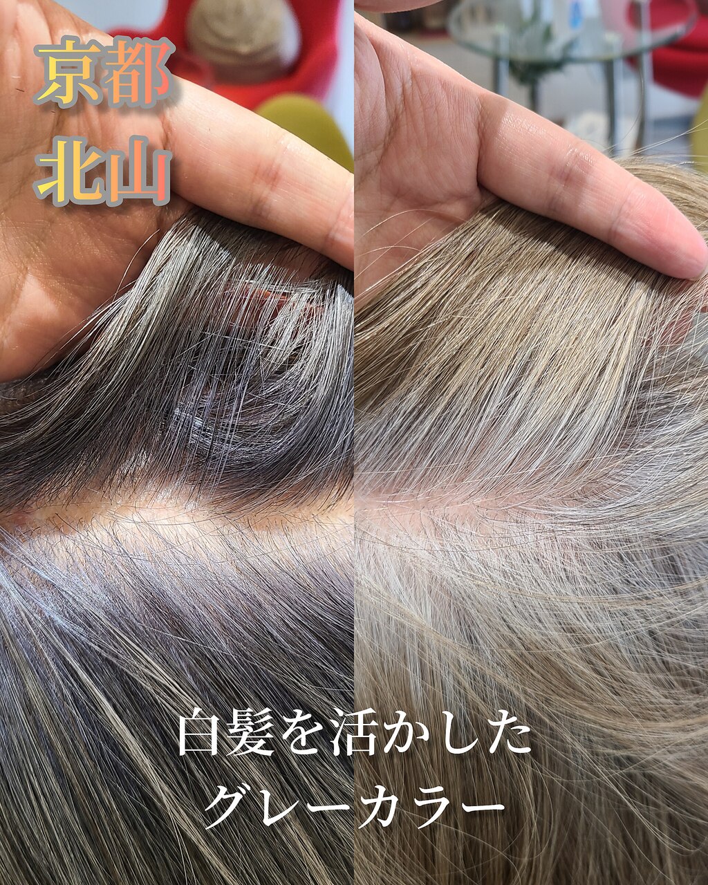 60代白髪率80％】白髪活かしのシルバーベージュ：L204758882