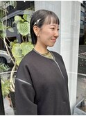 結婚式参列ヘアセットボブヘアセットミニボブ/中西