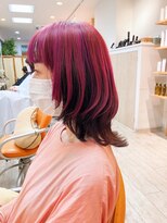 ヘアーアンジュ(Hair Ange) アンブレラカラー ピンクウルフ