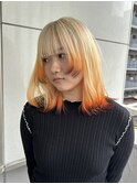 20代30代40代Wカラーピレンジカラー透明感カラーこなれミディ
