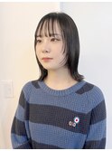 似合わせカット レイヤー 顔周り ミディアム