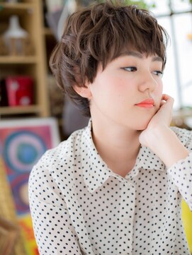 カバーヘア イヴ 戸頭店(COVER HAIR EVE) 小顔前下がり韓国風束感ショートマッシュh3戸頭20代30代40代