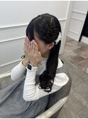 【ヘアメ】清楚系ガーリーさんに♪お花ヘアメ＊新井