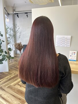 リジー(Litzy) レッドブラウンカラー×TOKIOトリートメント《木寺樹莉》