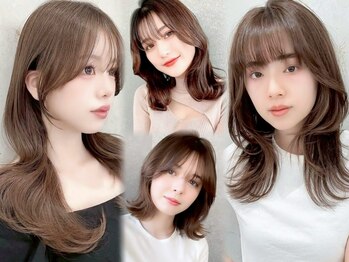 ロンドアジュール 横浜(Lond azur)の写真/前髪×顔周りをmm単位で似合わせる’レイヤーカット’お顔立ちや髪質に合わせた韓国式カットで小顔に[横浜]