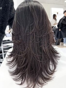 シエロビューティー(CIELO beauty) ハイライトカラーミルクティーベージュレイヤーカット