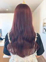 ミルヘアデザイン(mil hair design)&nbsp;ピンクブラウン　艶髪　髪質改善　韓国風　顔まわり　顔周り
