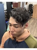 大人男子の清潔感アップパーマ