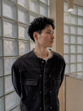 ビビディ バビディ ブー 河原町三条店(Bibbidi.bobbidi.boo) ピンパーマ スパイキーショート