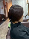 品格漂う大人ショートボブ×ブラウン