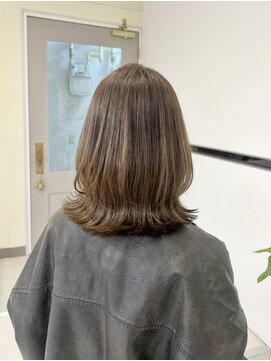 アモレット 天文館店(amoretto) 【amoretto_miyu】オリーブベージュ×レイヤーカット