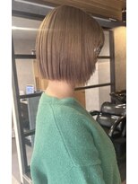 りしゅ 富雄店(RicHE TOMIO) ミルクティーベージュ×レイヤーボブ