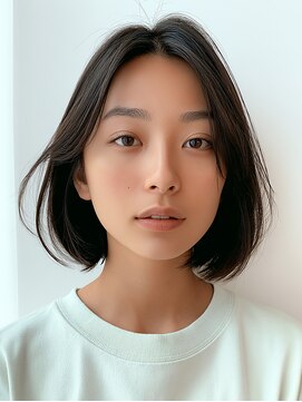 ロディーナ 大口 新子安(rodina) ミルクティーブロンド/ダークブルー/デジタルパーマ/大口新子安