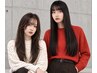 【デトックス】前髪カット+フルカラー+薬剤残留除去２step+6stepAujua