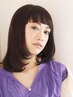 根元リタッチ（3cm）+カット+スーパーストレート（縮毛矯正)￥30360