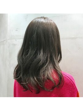 アンド バイ ヘアサロン(AND by hair salon) オリーブグレーカラー
