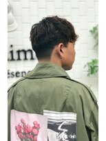 ジェムラプレゼンス(j'aime la presence)&nbsp;メンズ前下り×無造作パーマ