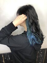 オースト ヘアー ステラ 新宿店(Aust hair Stella)&nbsp;インナーカラー チャコールグレー×インディゴブルー【KIZASHI】