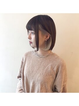 モアナ バイ ヘッドライト 沖縄南風原店(Moana by HEADLIGHT) Moana#インナーカラー#ボブ