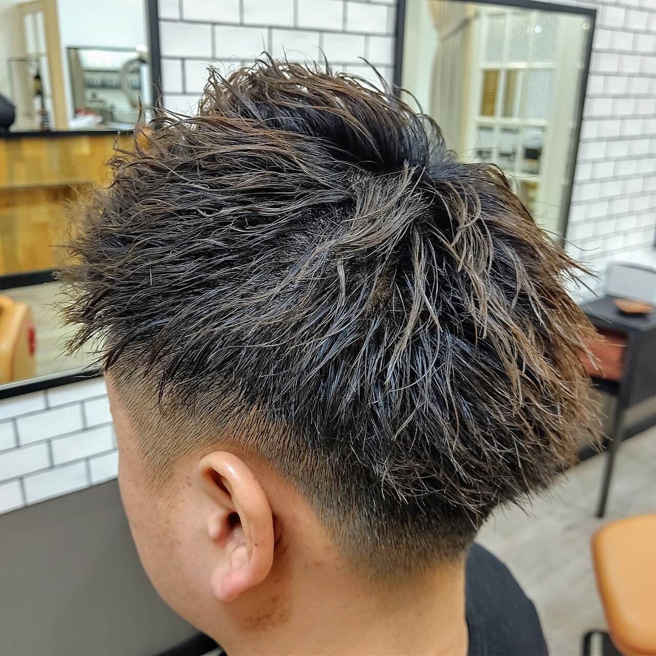 ☆Mshair☆フェード 刈り上げ ツイストパーマ：L103695038