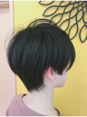 ネイビーブラック♪ハンサムショート♪