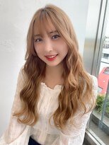 シエルバイアフロート(ciel by afloat)&nbsp;〈藤間〉オルチャン風ゆるウェーブ/ブリーチミルクティー