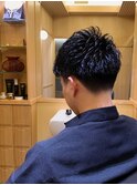 ツーブロックパーマ×刈り上げ／大手町/理容室