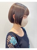 【松戸 石山】ナチュラルミニボブ 前下がりボブ