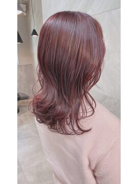 ドゥマン(Demain) くびれヘルシースタイルふんわりカール潤艶ピンクベージュ