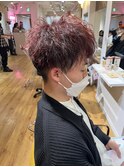 MEN'S HAIR ツイストマッシュ×赤髪