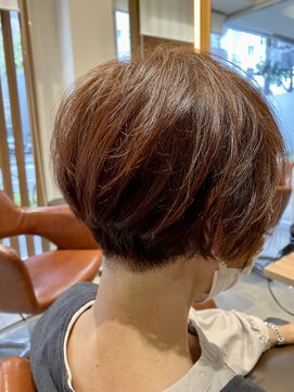 リベア トウキョウ 東大島店(Rever Tokyo) ショートグラ刈り上げ/オレンジ/モード[東大島/東大島駅]