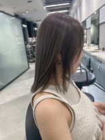 リリー(Lilley)&nbsp;【lilley 稲永麻衣】アッシュベージュ+ブリーチなし+韓国ヘア