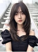 トリートメント ブリーチなしダブルカラー 前髪縮毛矯正