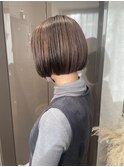 アンブレラカラー/切りっぱなしボブ/ミニボブ 