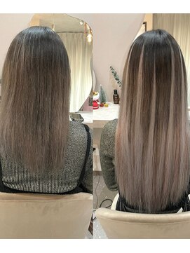 ミラ(Mila) ハイトーンバレイヤージュ♪ロングエクステ♪