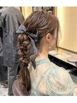 ラボー ノースプラザ店(LA'BO) 編みおろしアレンジ