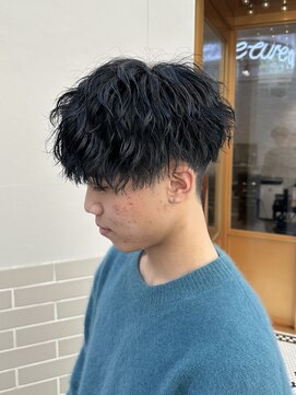 アレアル 広島並木通り店(ALEAR) 波巻きパーマ/メンズマッシュ/ツーブロック