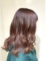 アズール 草加(azule) イルミナカラー ピンクブラウン ツヤ髪